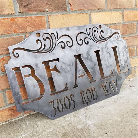 hanging metal house signs|personalized metal house signs.